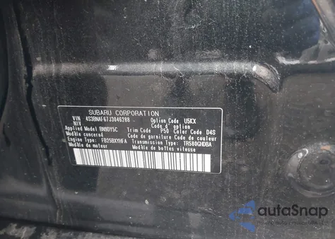 2018 Subaru Legacy 2.5I Premium from USA, damaged, VIN 4S3BNAF67J3046288